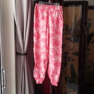 Girls H&M Summer Jogger Pants - Light- 6 7 Years